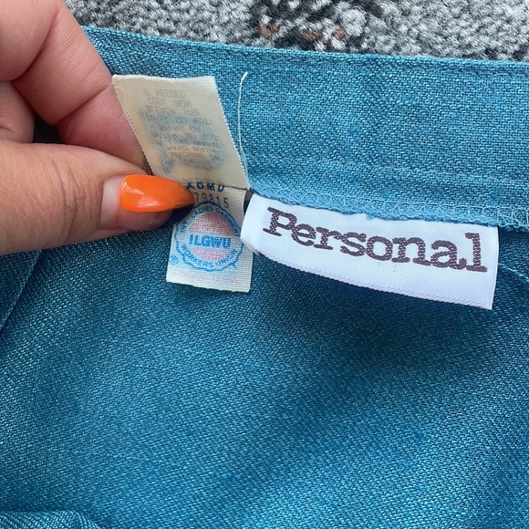 Personal Vintage Blazer & Skirt Set Teal 16 - Picture 12 of 12